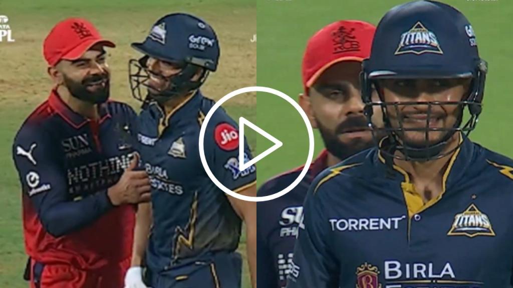 Watch: Virat Kohli Grabs Shubman Gill By Arms To Tease Strike Failure In RCB vs GT Clash