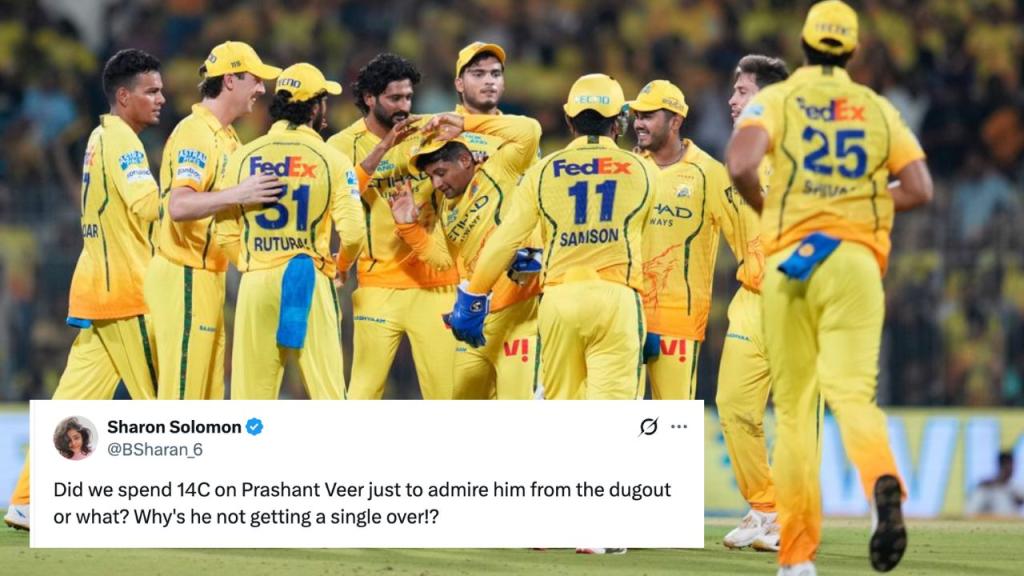 "Wasting One Slot": CSK Fans Slam Ruturaj Gaikwad for Not Giving Prashant Veer Ball